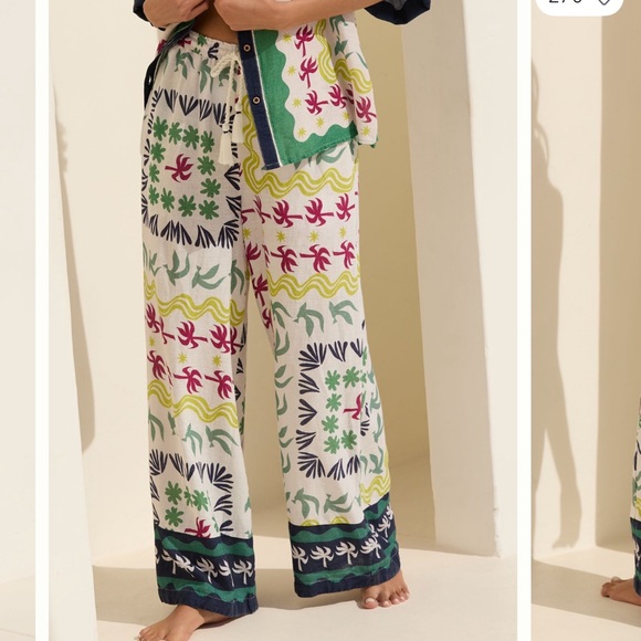 Anthropologie Pants - Daniella Manini x Anthro  Summer Linen Wide-Leg Pants